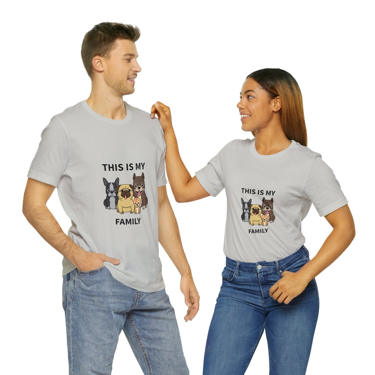 This is My Family Unisex Jersey Short Sleeve Tee - Pet Lovers