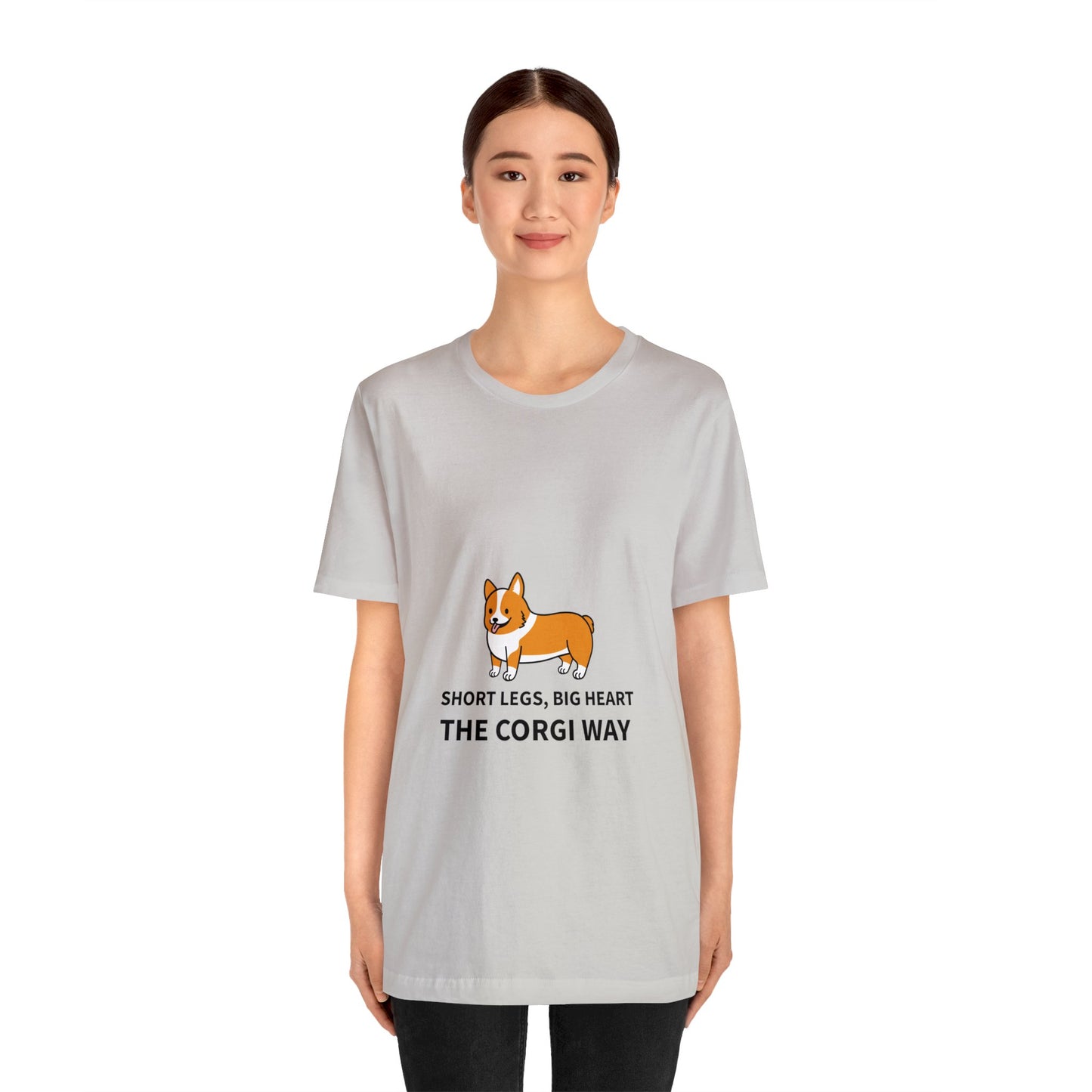 Short Legs, Big Heart, The Corgi Way Unisex Jersey Short Sleeve Tee - Pet Lovers
