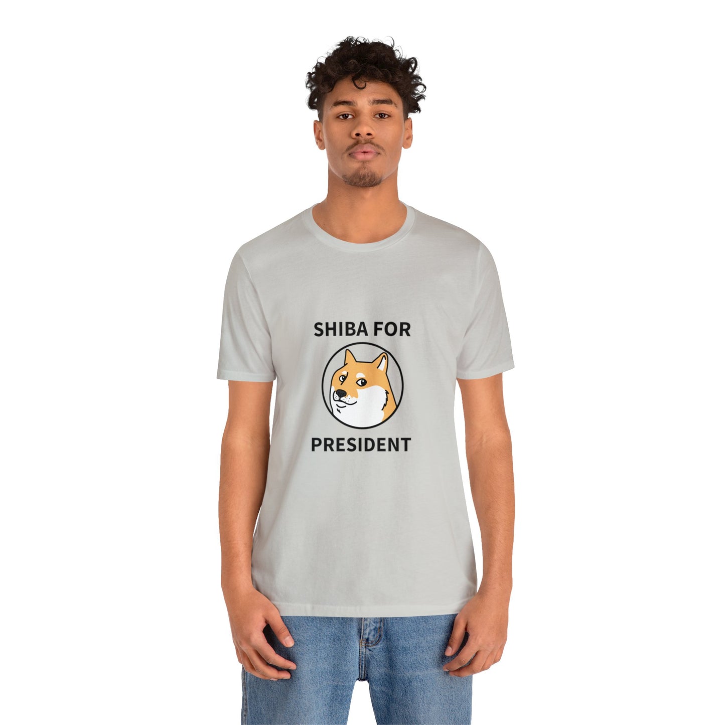 Shiba For President Unisex Jersey Short Sleeve Tee - Pet Lovers