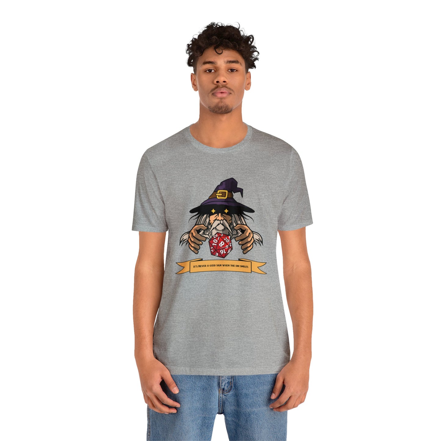 It's Never a Good Sign When the DM Smiles Unisex Jersey Short Sleeve Tee - Gamers Den