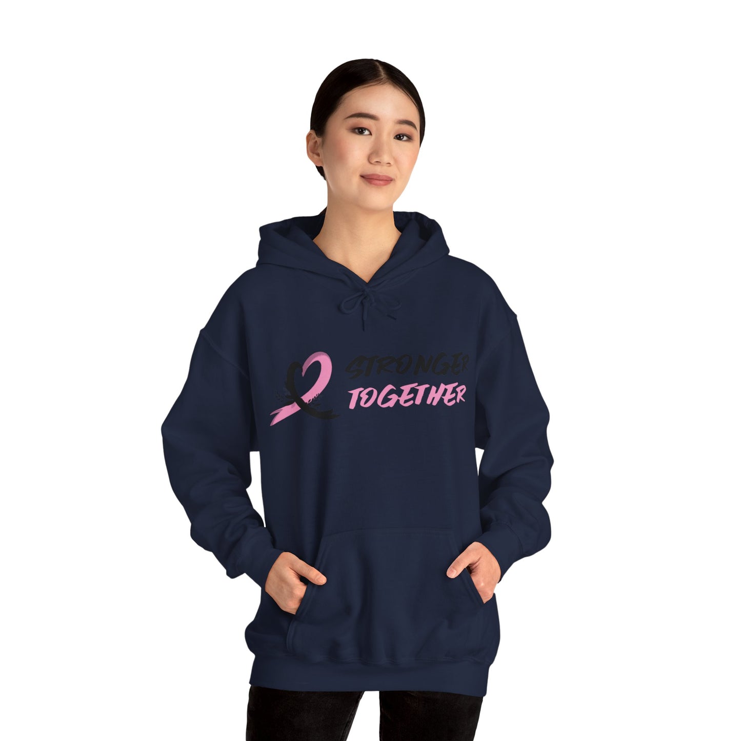 Stronger Together Cancer Awareness Unisex Heavy Blend™ Hooded Sweatshirt - KW Shirts for a Cause