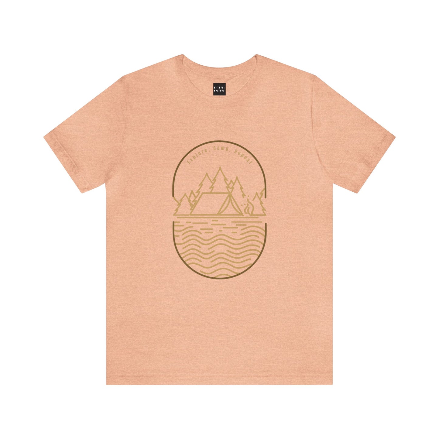 Explore, Camp, Repeat Unisex Jersey Short Sleeve Tee - Gamers Den