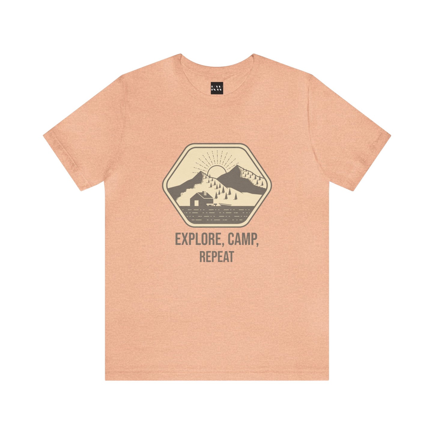 Explore, Camp, Repeat Unisex Jersey Short Sleeve Tee - Gamers Den