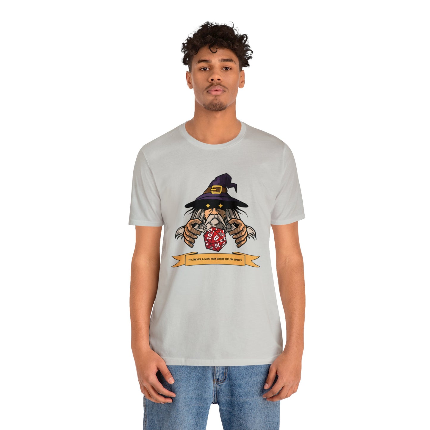 It's Never a Good Sign When the DM Smiles Unisex Jersey Short Sleeve Tee - Gamers Den