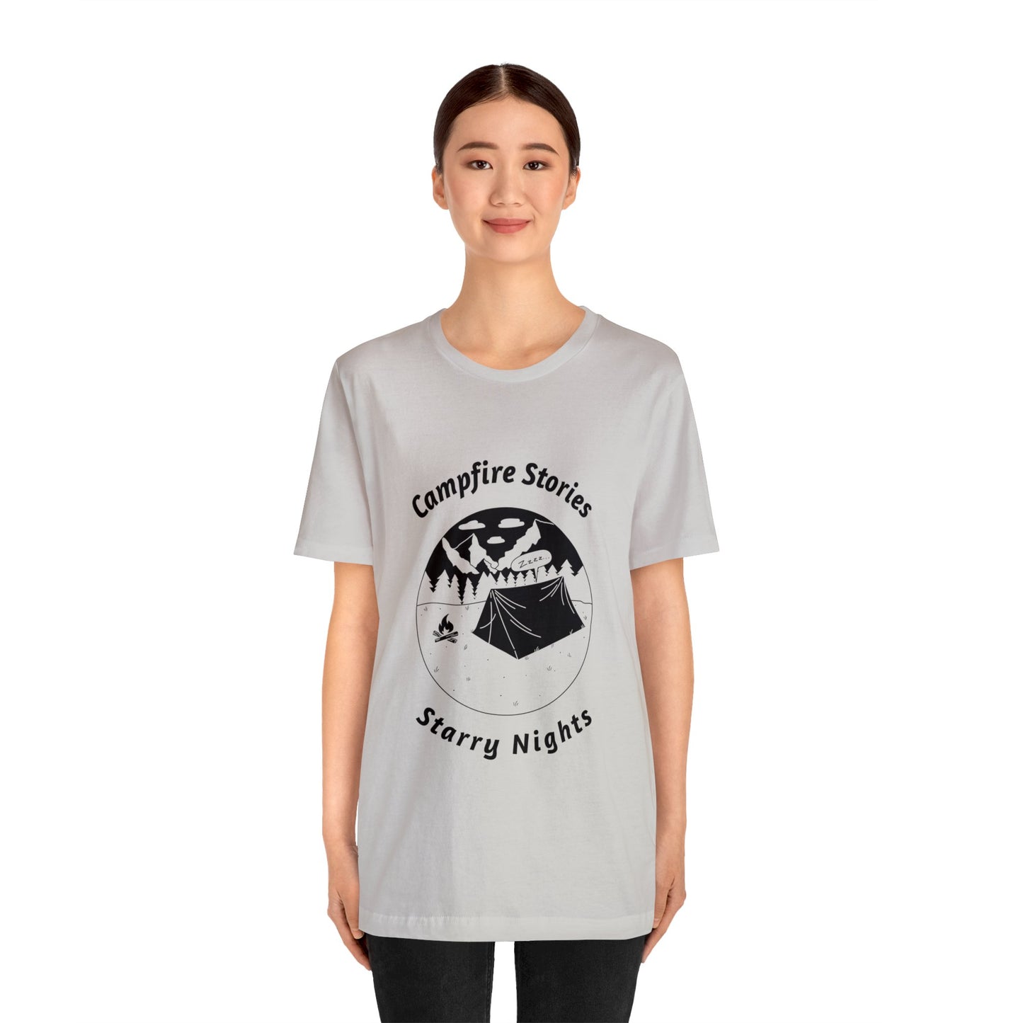 Campfire Stories, Starry Nights Unisex Jersey Short Sleeve Tee - Gamers Den