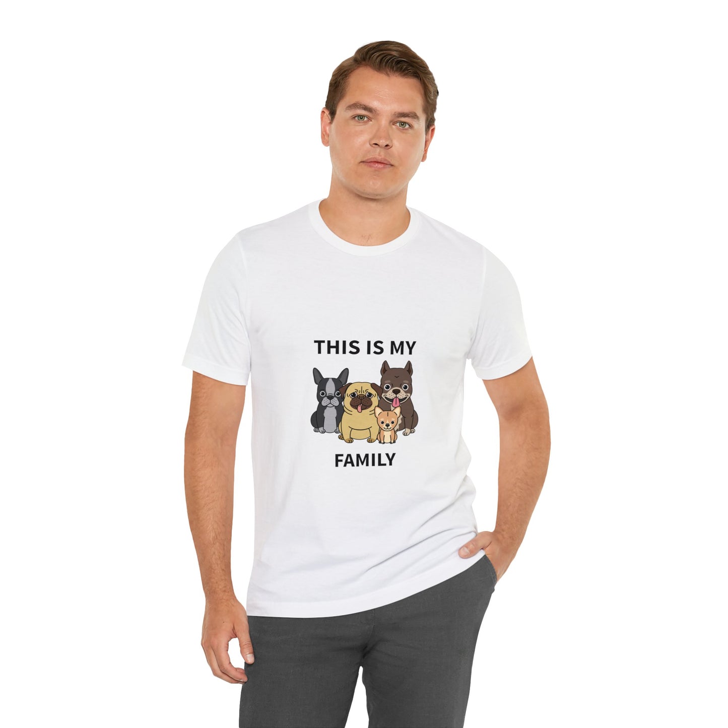 This is My Family Unisex Jersey Short Sleeve Tee - Pet Lovers