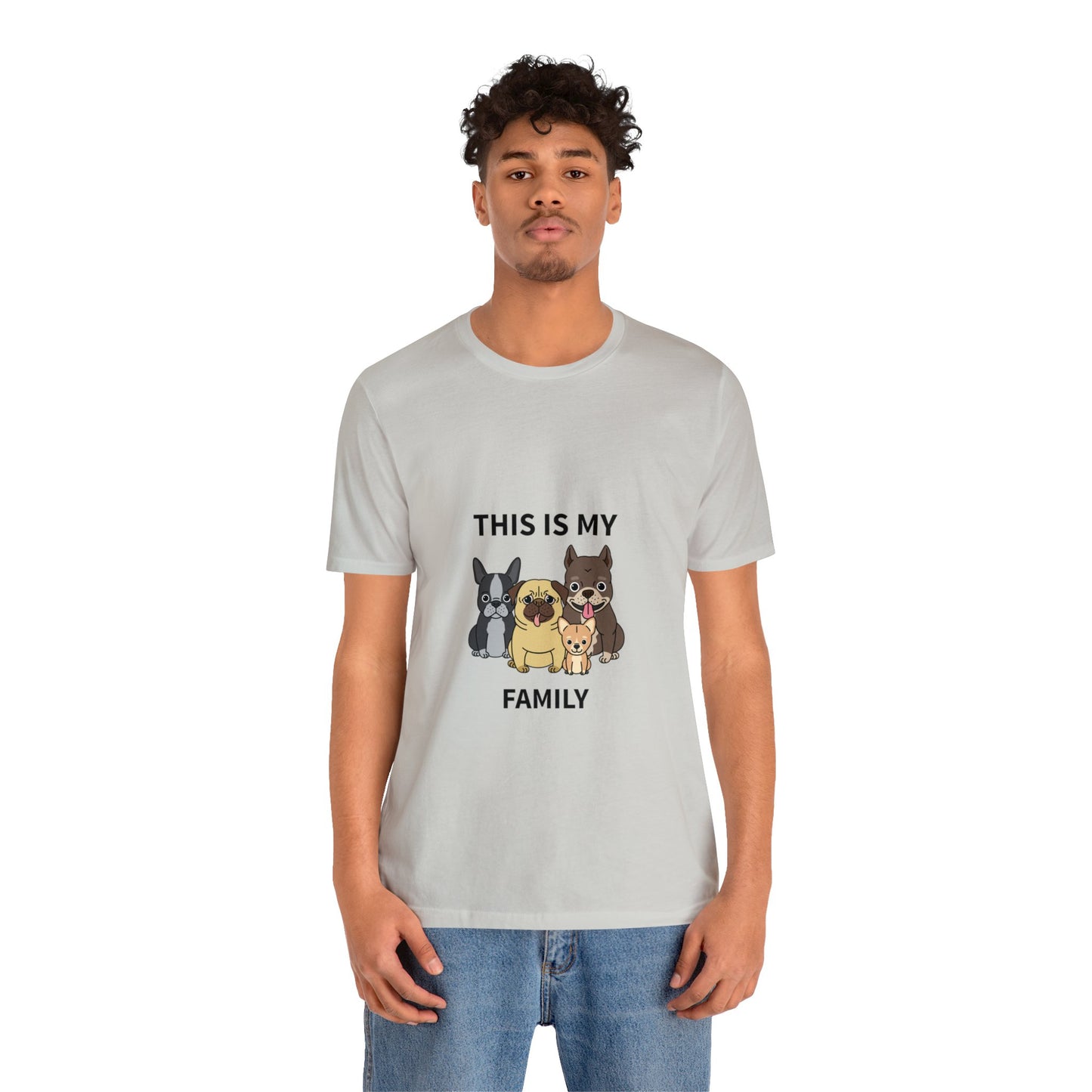 This is My Family Unisex Jersey Short Sleeve Tee - Pet Lovers
