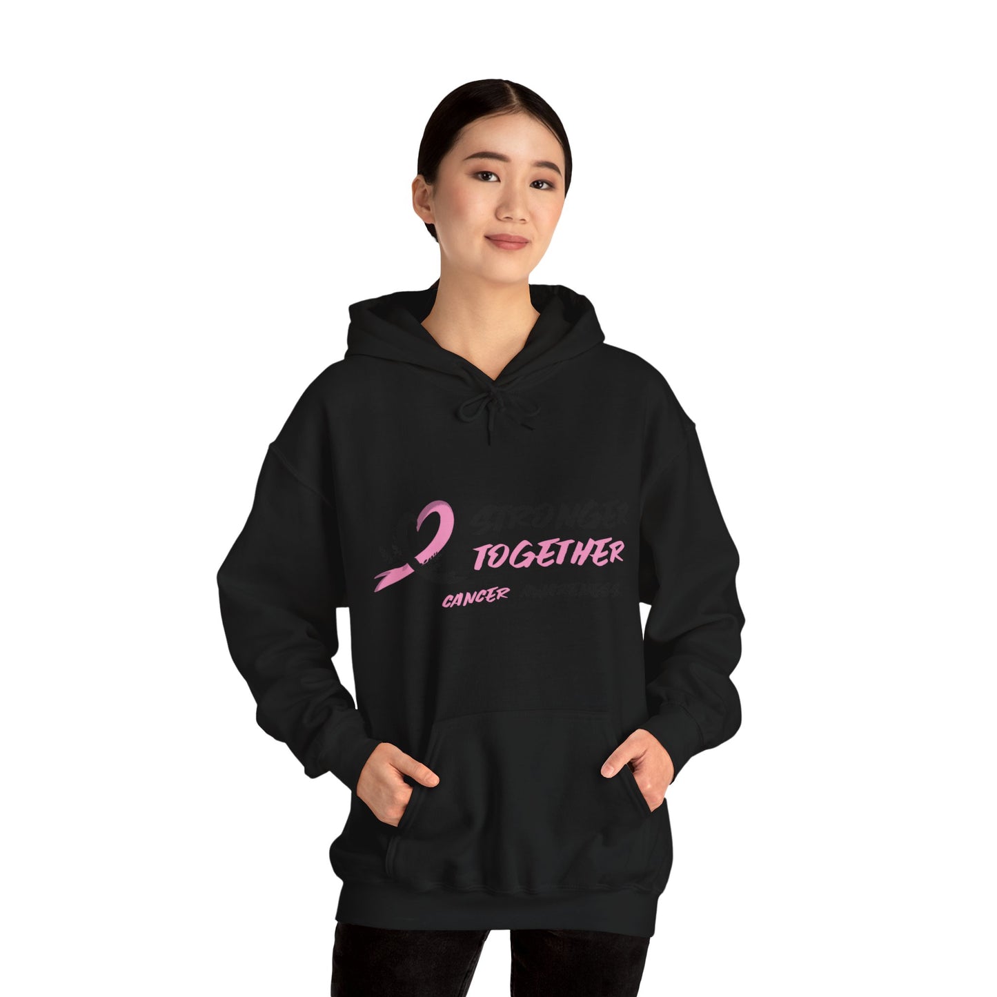 Stronger Together Cancer Awareness Unisex Heavy Blend™ Hooded Sweatshirt - KW Shirts for a Cause