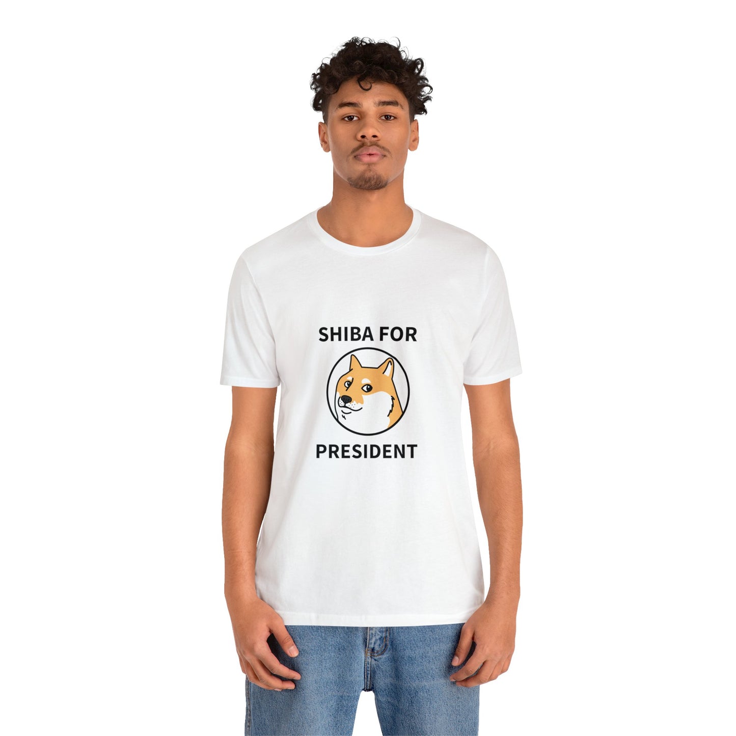 Shiba For President Unisex Jersey Short Sleeve Tee - Pet Lovers