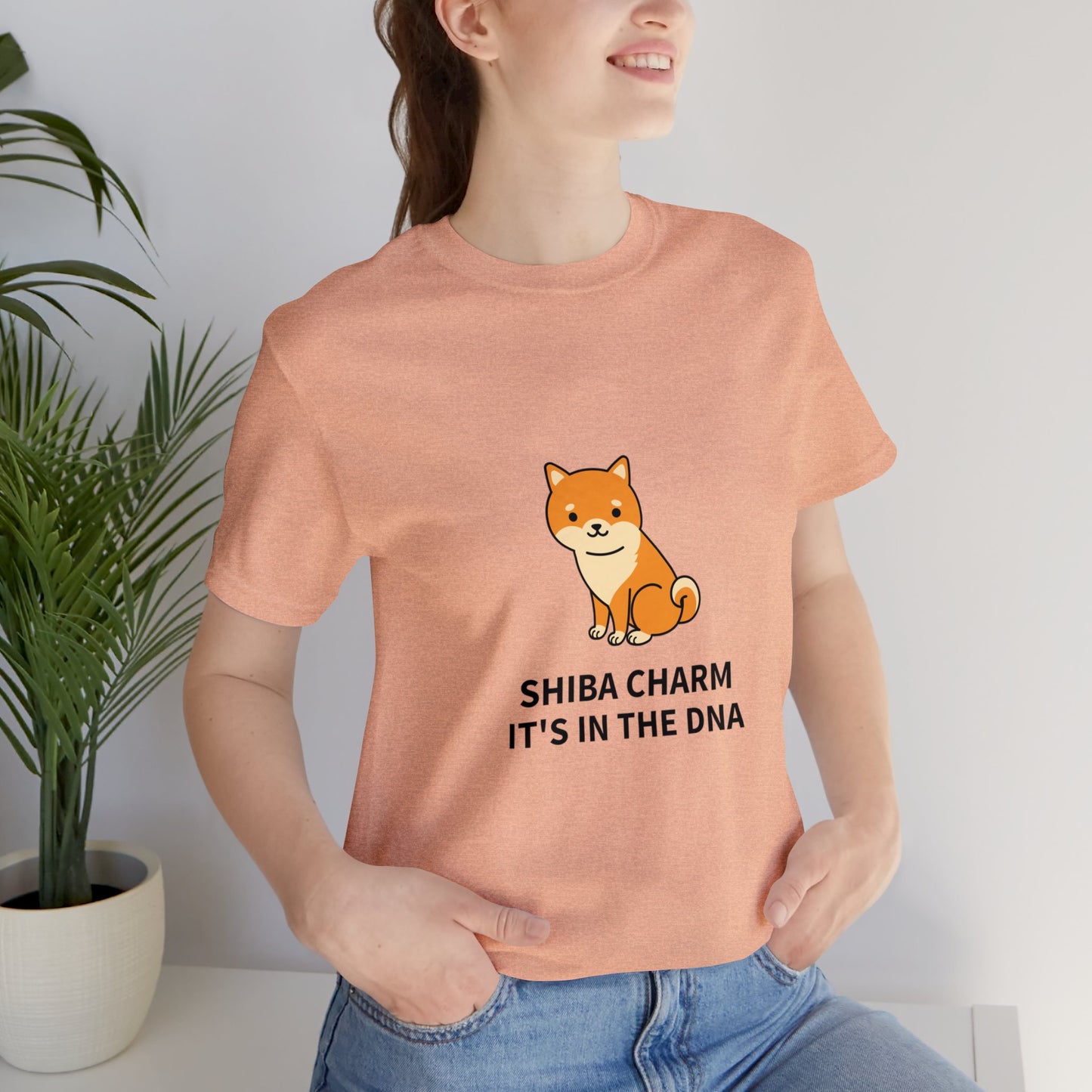Shiba Charm It's in the DNA Unisex Jersey Short Sleeve Tee - Pet Lovers