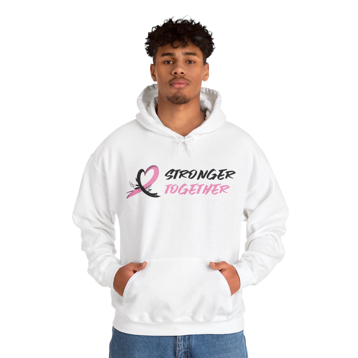 Stronger Together Cancer Awareness Unisex Heavy Blend™ Hooded Sweatshirt - KW Shirts for a Cause