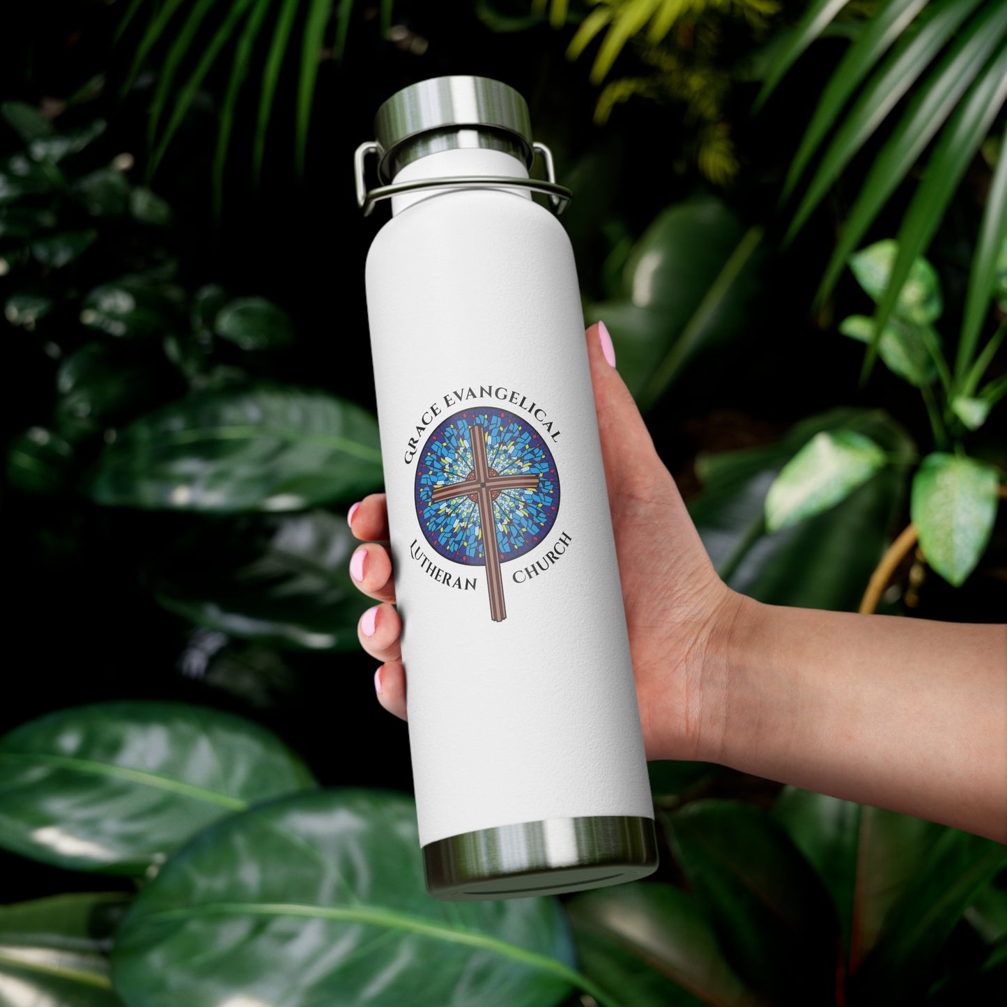 Grace Evangelical Lutheran Church Copper Vacuum Insulated Bottle, 22oz