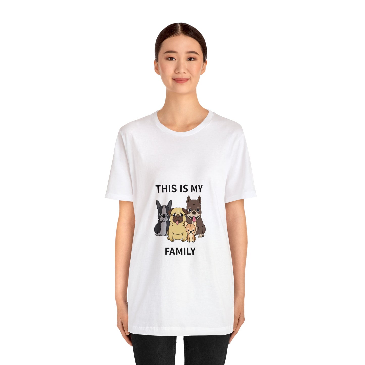 This is My Family Unisex Jersey Short Sleeve Tee - Pet Lovers