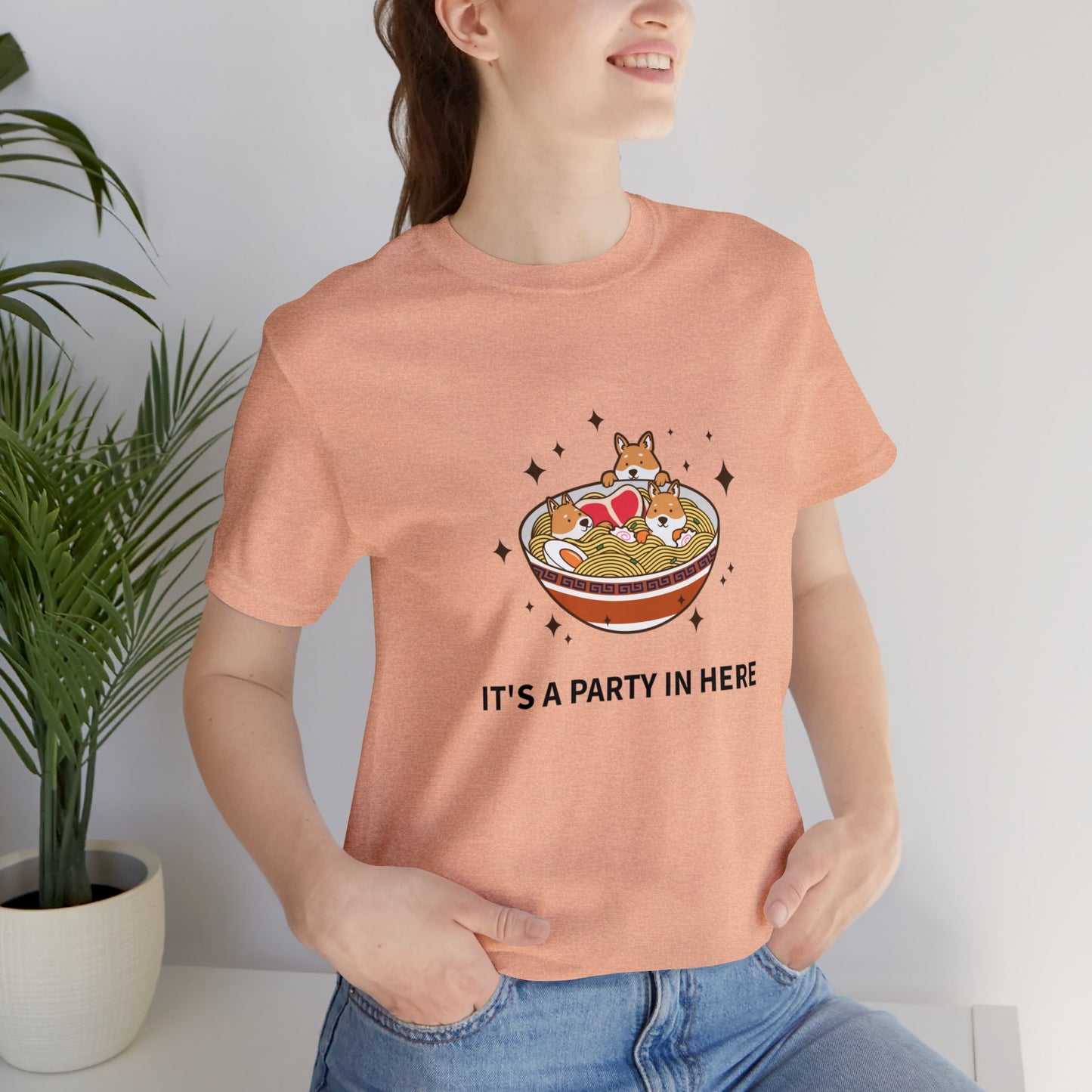 It's a Party in Here Unisex Jersey Short Sleeve Tee - Pet Lovers