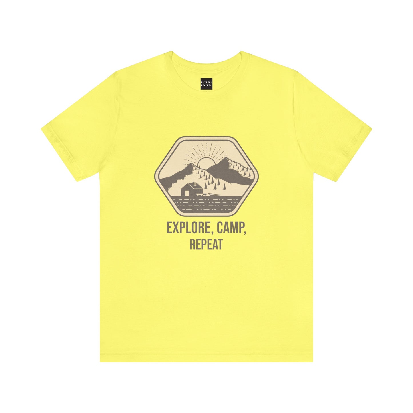 Explore, Camp, Repeat Unisex Jersey Short Sleeve Tee - Gamers Den