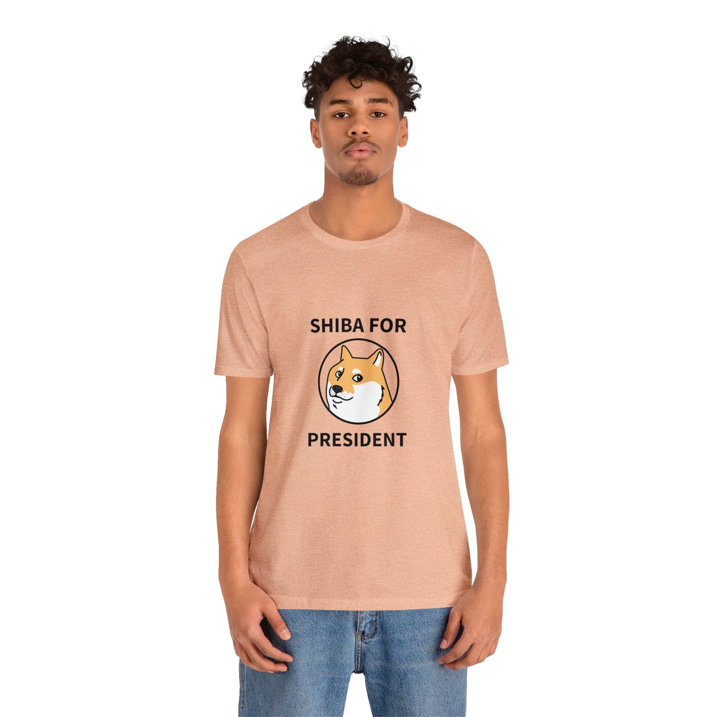 Shiba For President Unisex Jersey Short Sleeve Tee - Pet Lovers