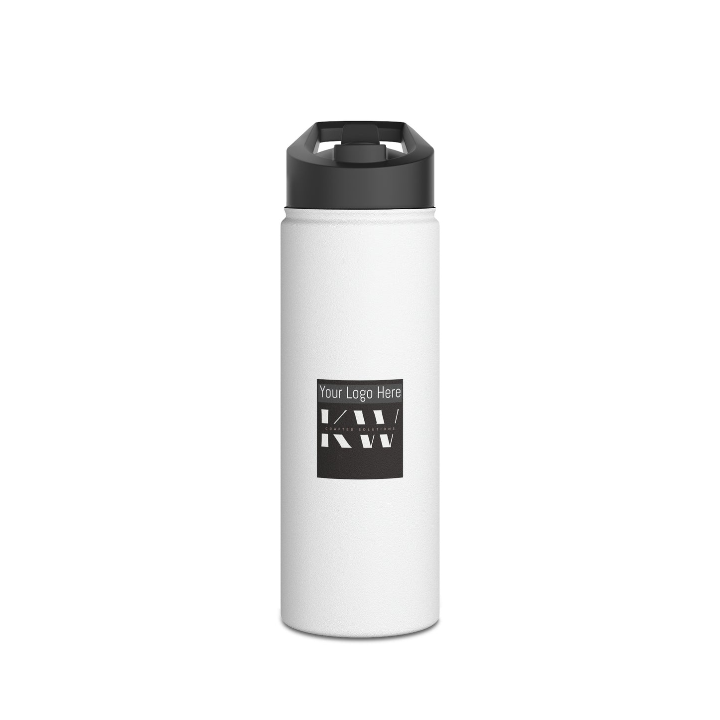 Custom Stainless Steel Water Bottle, Standard Lid