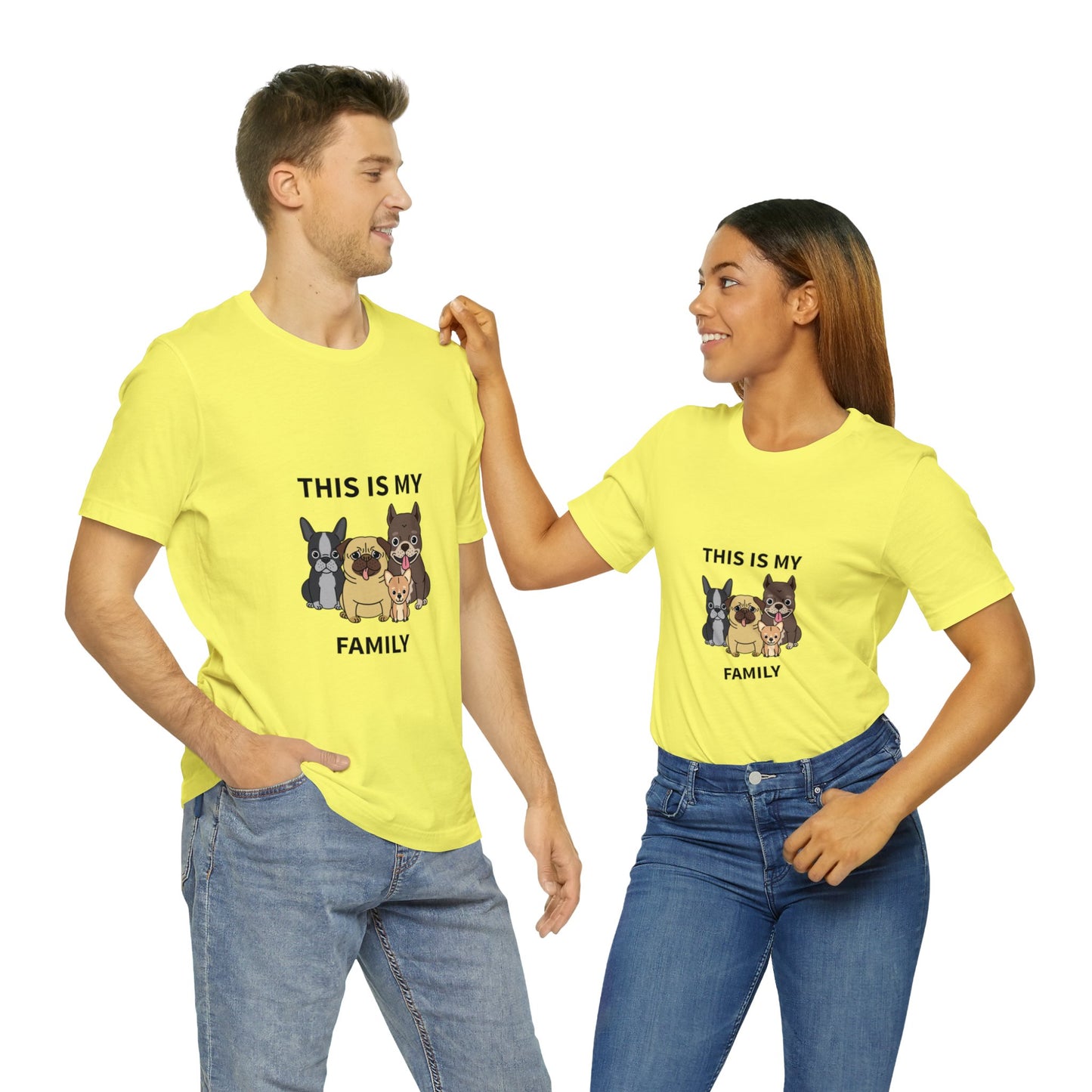 This is My Family Unisex Jersey Short Sleeve Tee - Pet Lovers