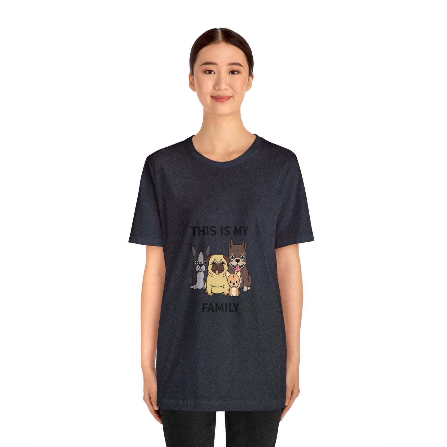 This is My Family Unisex Jersey Short Sleeve Tee - Pet Lovers
