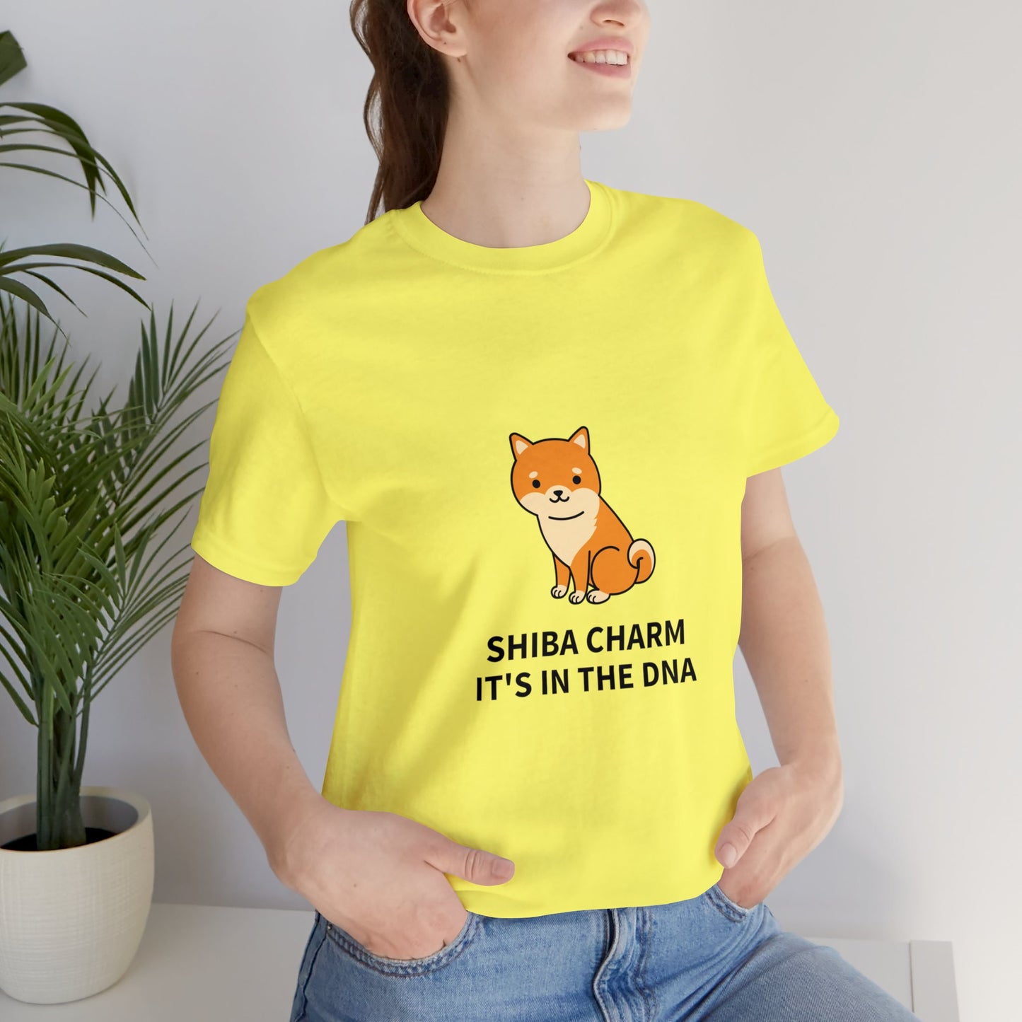Shiba Charm It's in the DNA Unisex Jersey Short Sleeve Tee - Pet Lovers