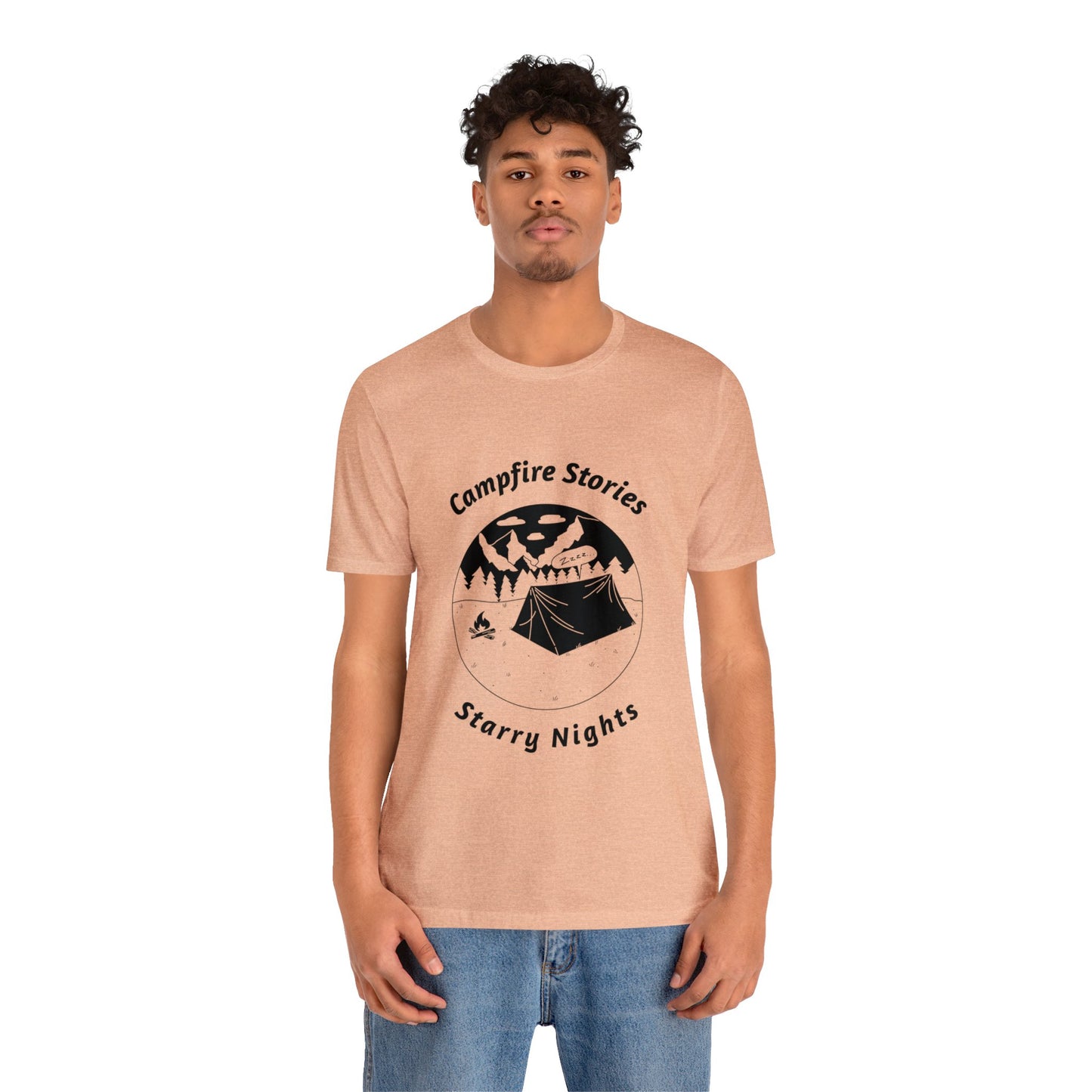 Campfire Stories, Starry Nights Unisex Jersey Short Sleeve Tee - Gamers Den