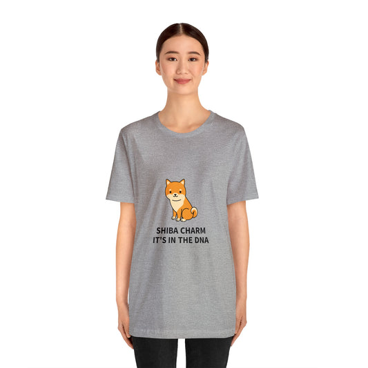 Shiba Charm It's in the DNA Unisex Jersey Short Sleeve Tee - Pet Lovers