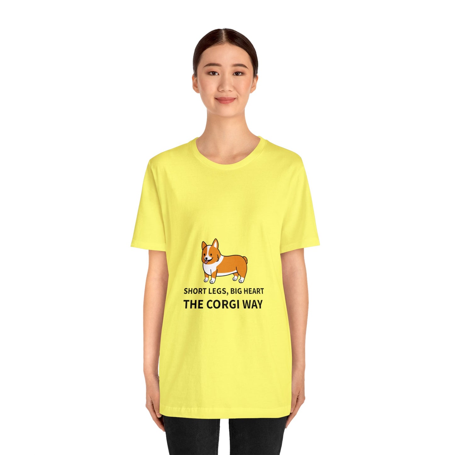 Short Legs, Big Heart, The Corgi Way Unisex Jersey Short Sleeve Tee - Pet Lovers
