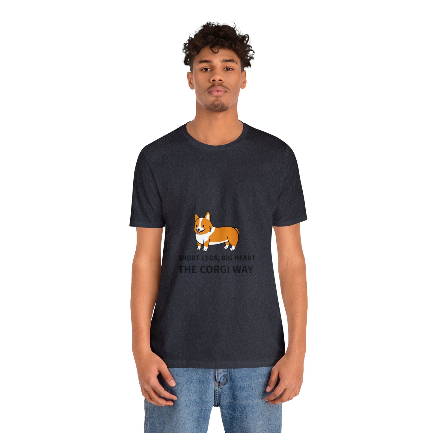 Short Legs, Big Heart, The Corgi Way Unisex Jersey Short Sleeve Tee - Pet Lovers