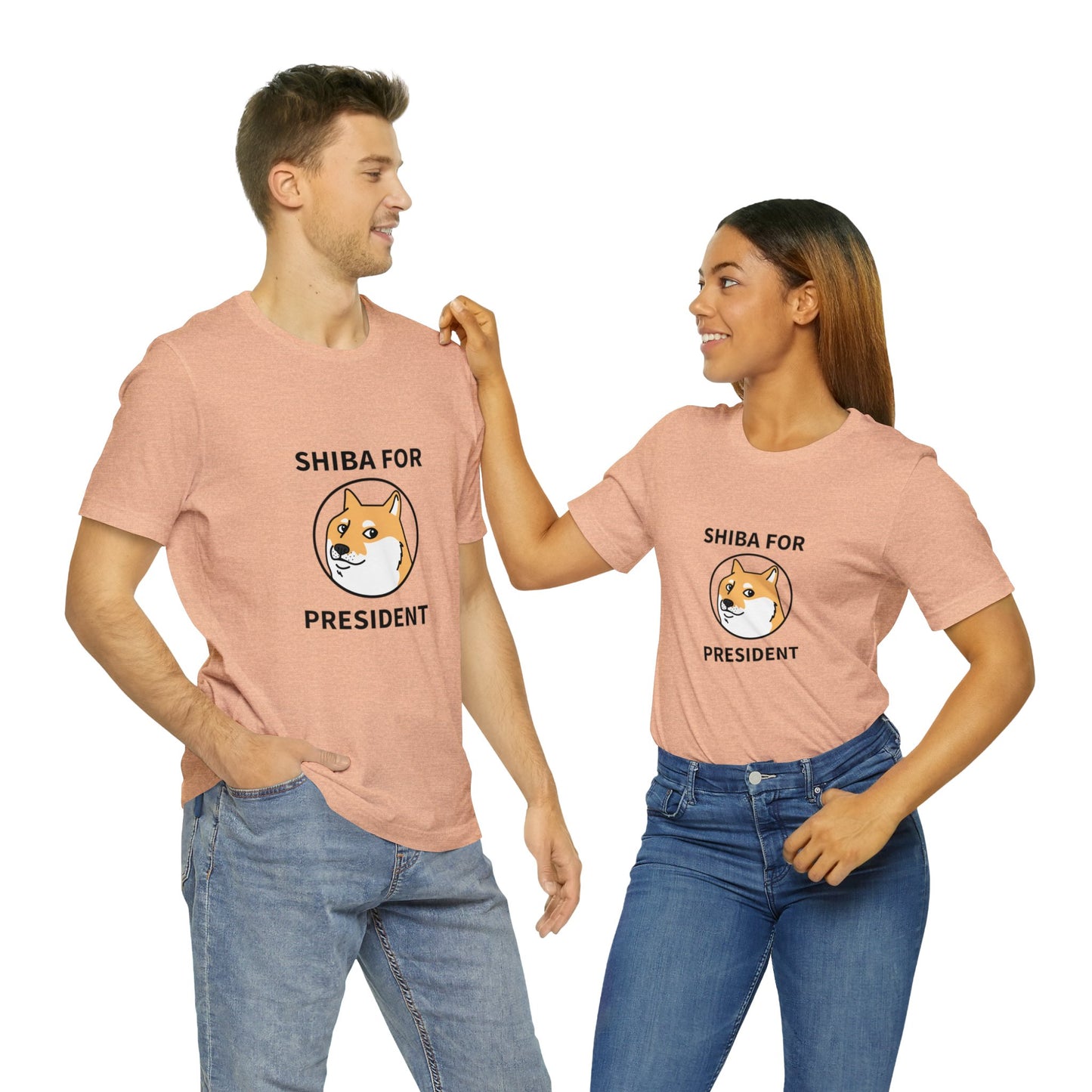 Shiba For President Unisex Jersey Short Sleeve Tee - Pet Lovers