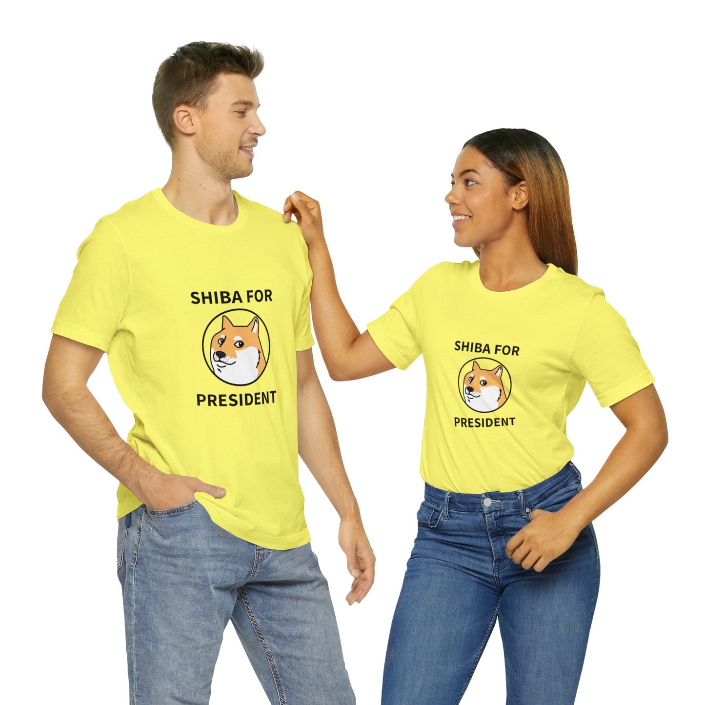 Shiba For President Unisex Jersey Short Sleeve Tee - Pet Lovers