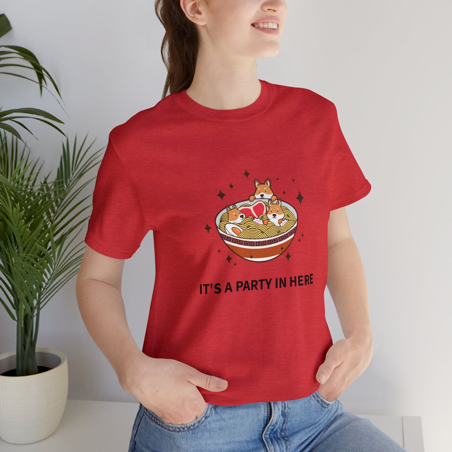 It's a Party in Here Unisex Jersey Short Sleeve Tee - Pet Lovers