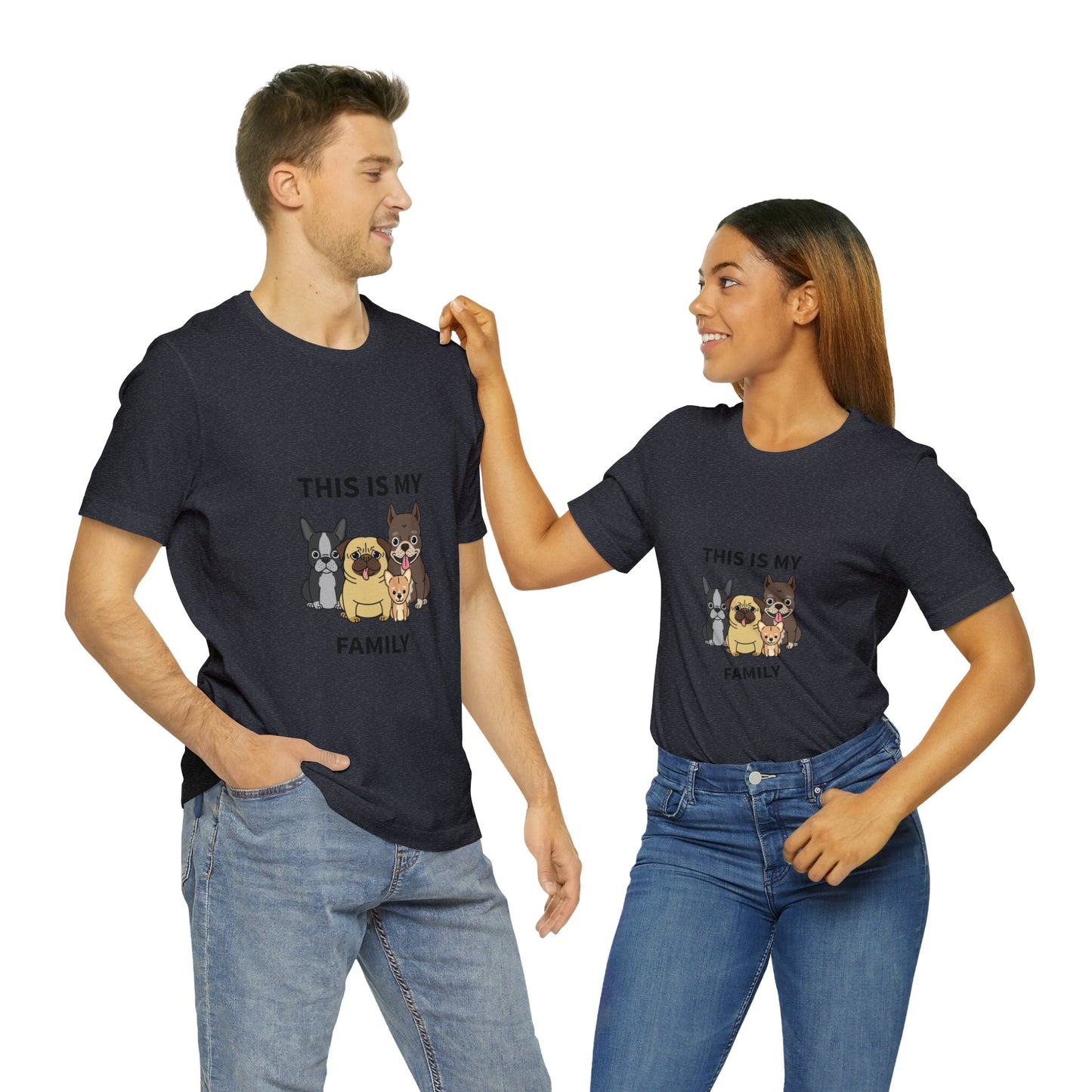 This is My Family Unisex Jersey Short Sleeve Tee - Pet Lovers