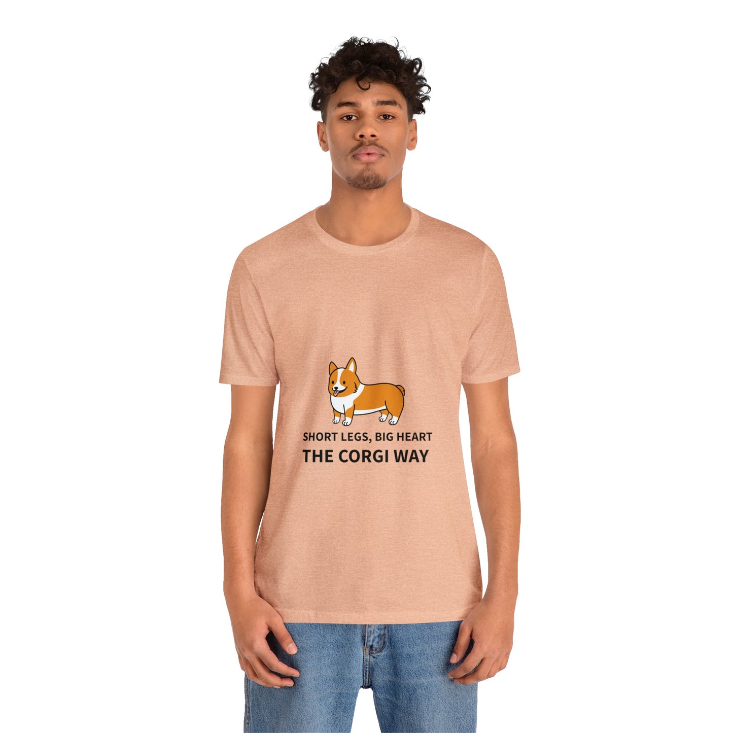 Short Legs, Big Heart, The Corgi Way Unisex Jersey Short Sleeve Tee - Pet Lovers