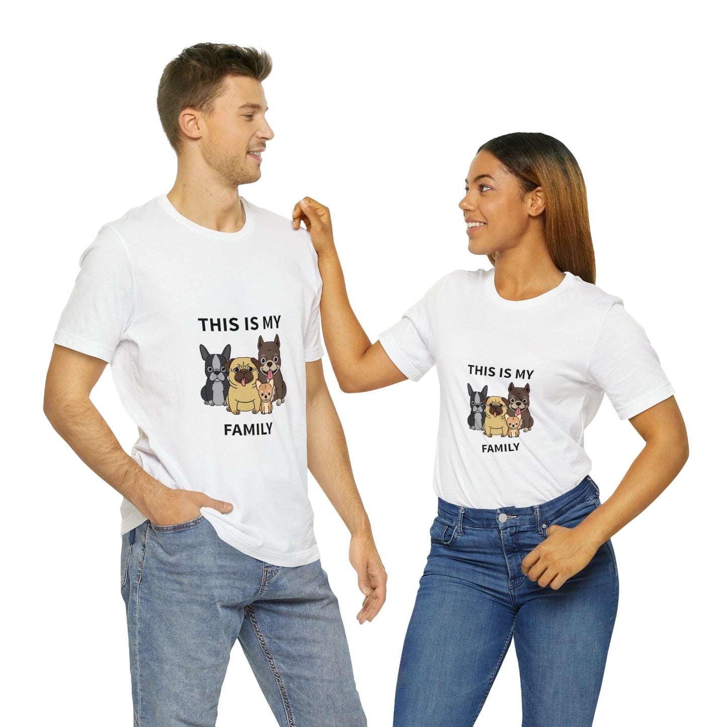This is My Family Unisex Jersey Short Sleeve Tee - Pet Lovers