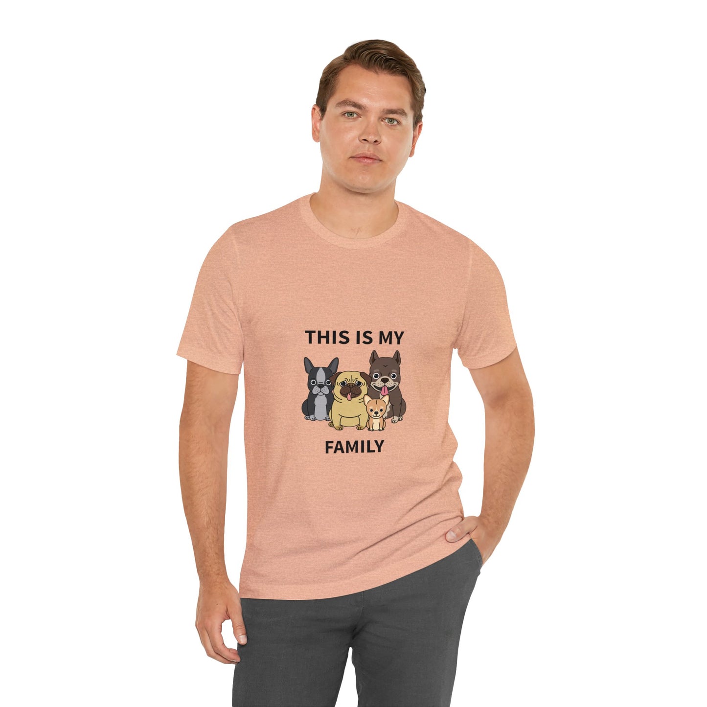 This is My Family Unisex Jersey Short Sleeve Tee - Pet Lovers