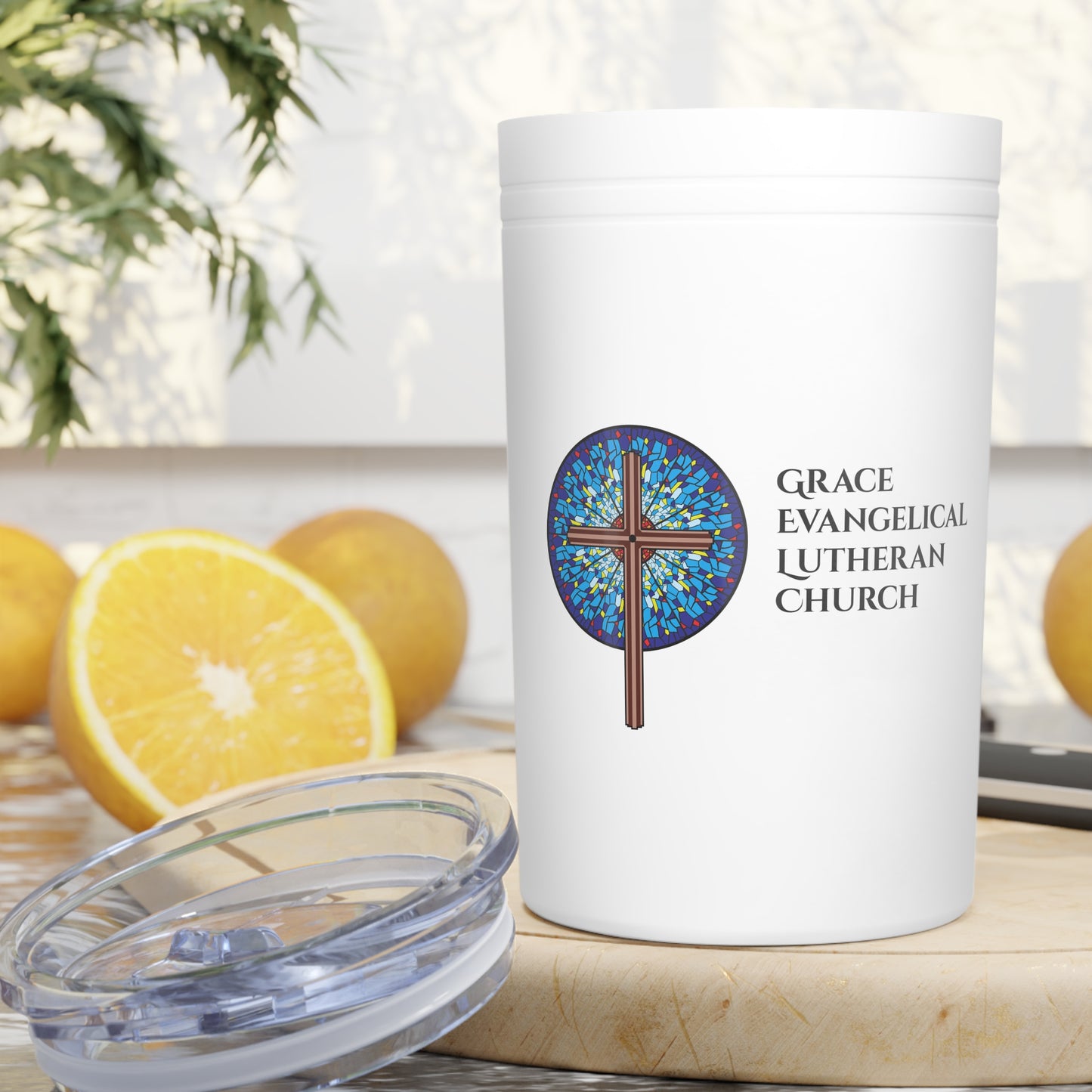 Grace Evangelical Lutheran Church Vacuum Insulated Tumbler, 11oz