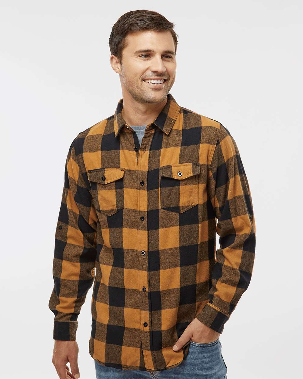 Burnside - Yarn-Dyed Long Sleeve Flannel Shirt