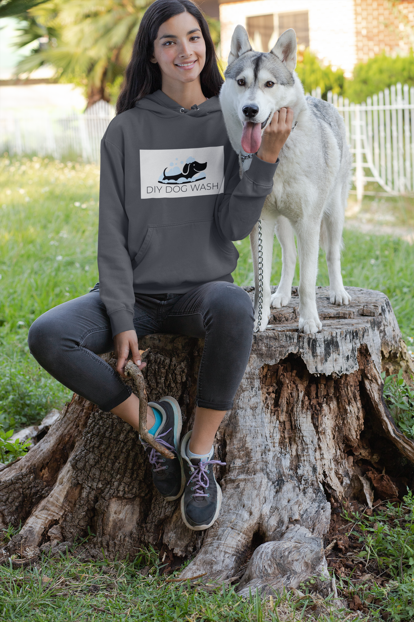 DIY Dog Wash Hoodie