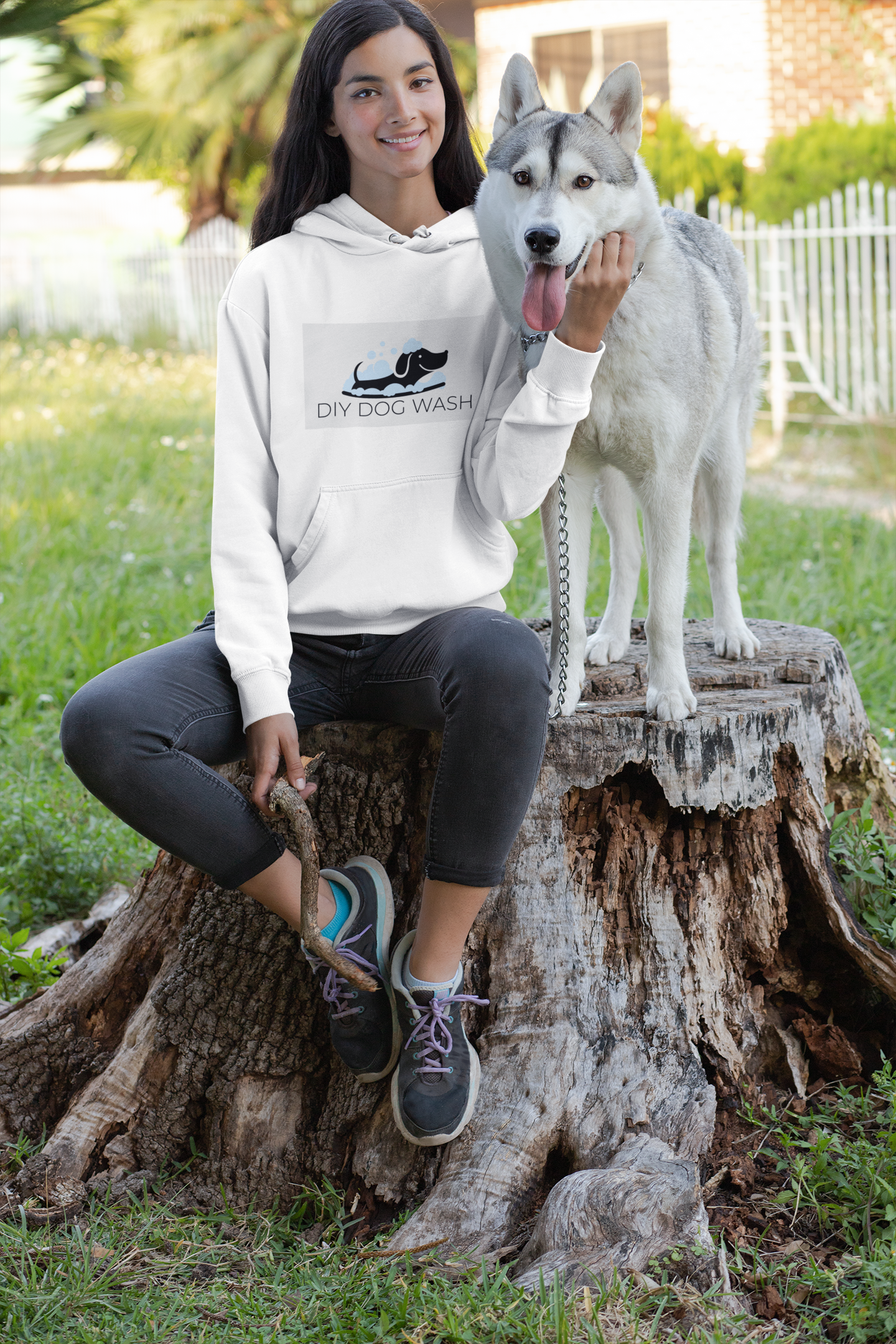 DIY Dog Wash Hoodie