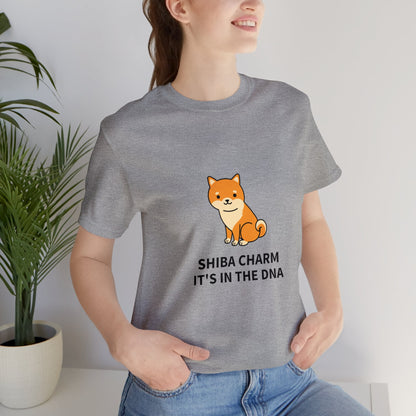 Shiba Charm It's in the DNA Unisex Jersey Short Sleeve Tee - Pet Lovers