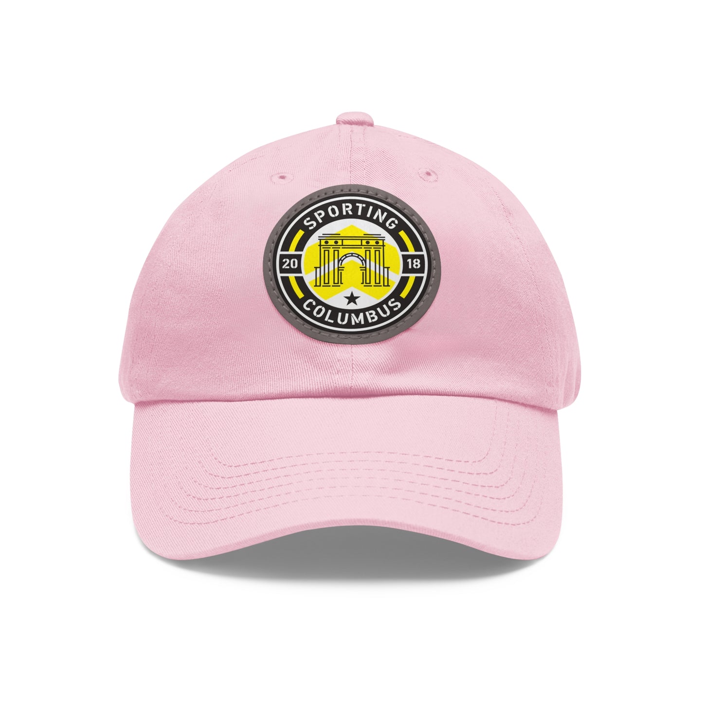 Sporting Columbus Hat with Leather Patch (Round)