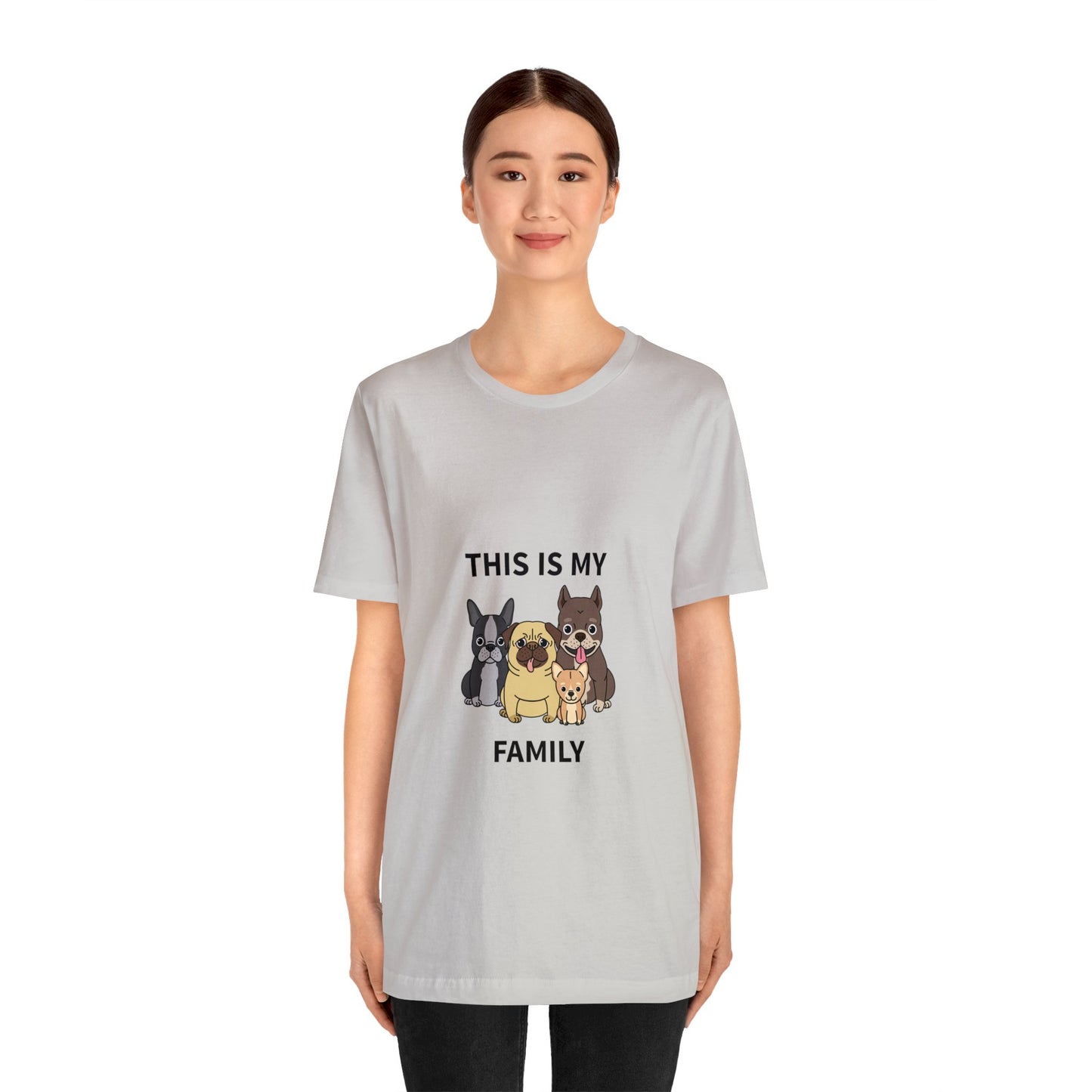 This is My Family Unisex Jersey Short Sleeve Tee - Pet Lovers