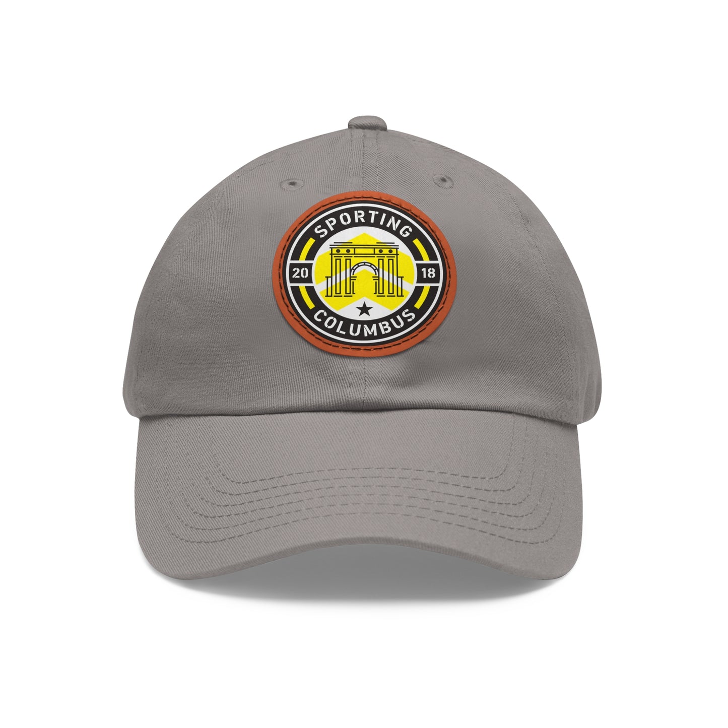 Sporting Columbus Hat with Leather Patch (Round)