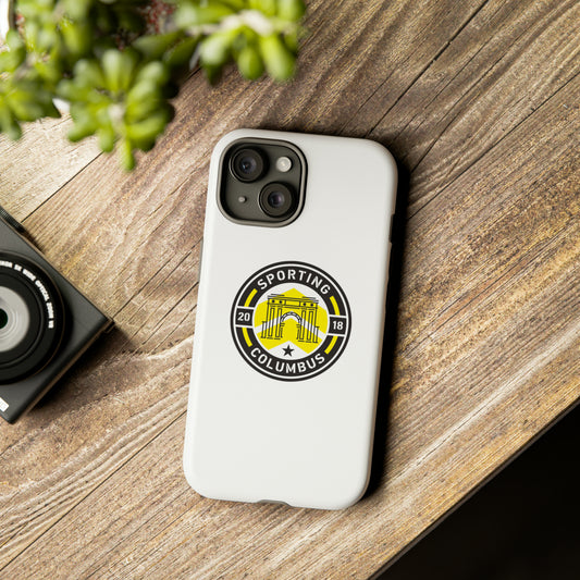 Sporting Columbus Tough Phone Case, iPhone & Samsung Compatible - White