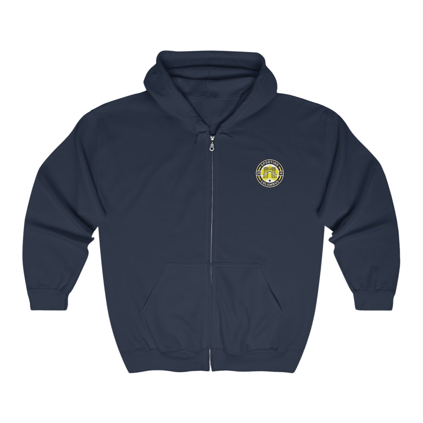 Sporting Columbus Unisex Heavy Blend™ Full Zip Hooded Sweatshirt