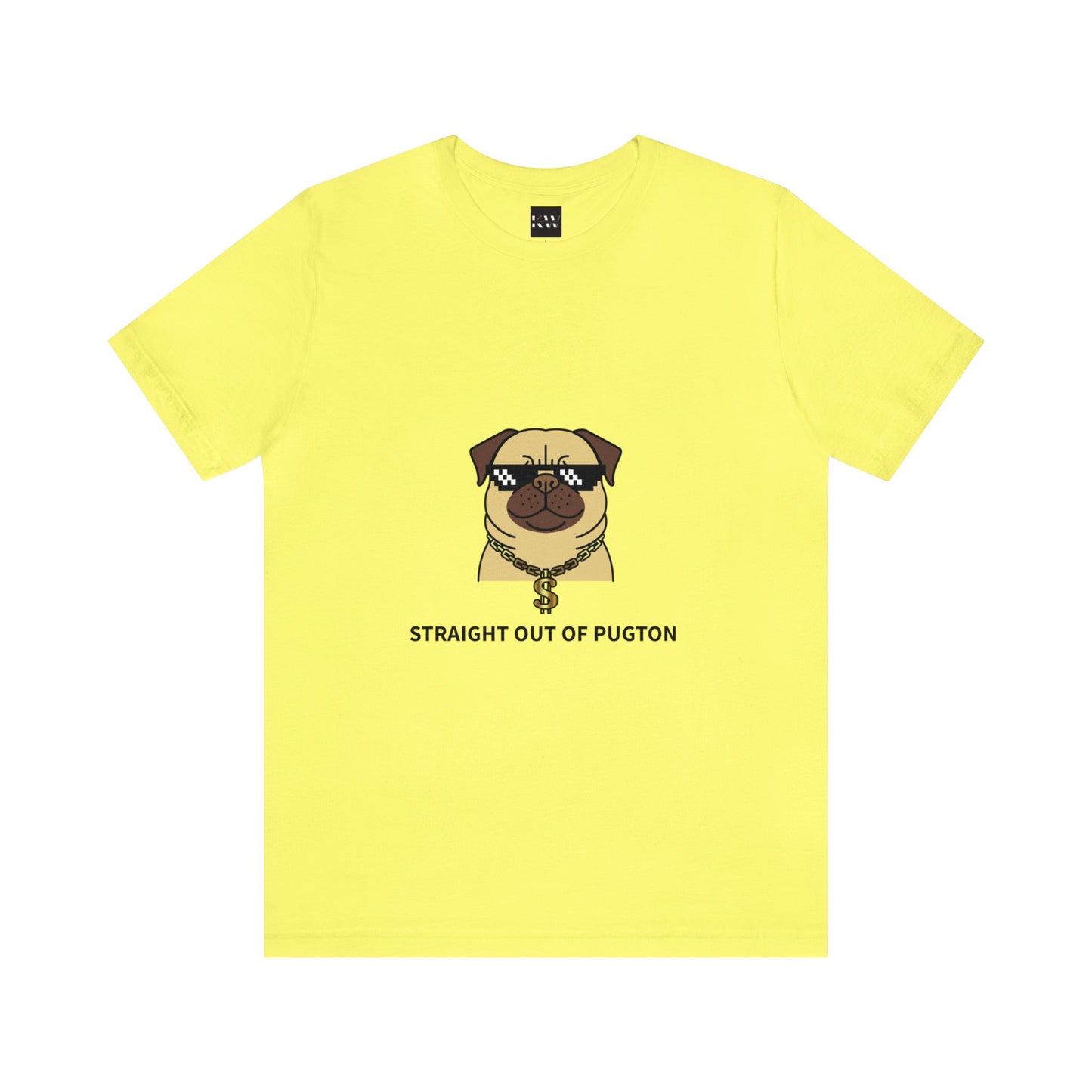 Straight Out of Pugton Way Unisex Jersey Short Sleeve Tee - Pet Lovers