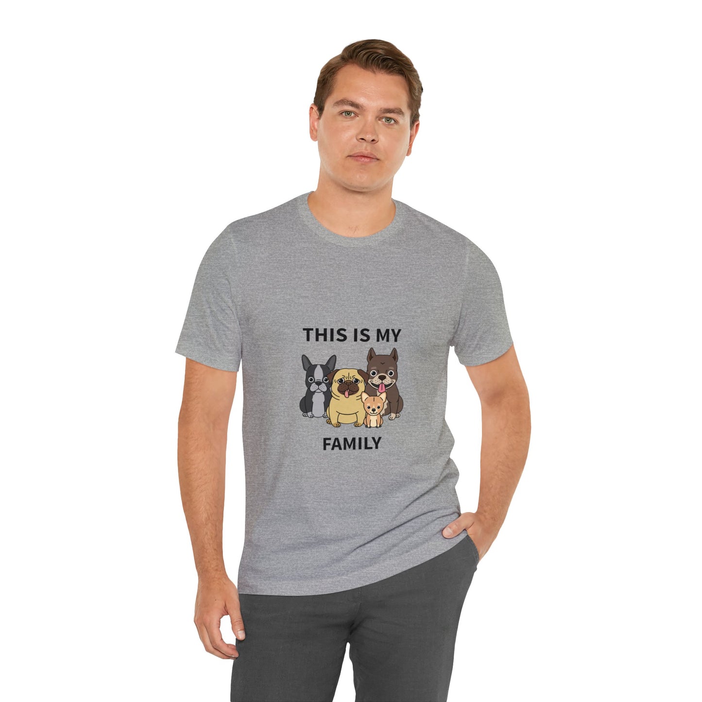 This is My Family Unisex Jersey Short Sleeve Tee - Pet Lovers