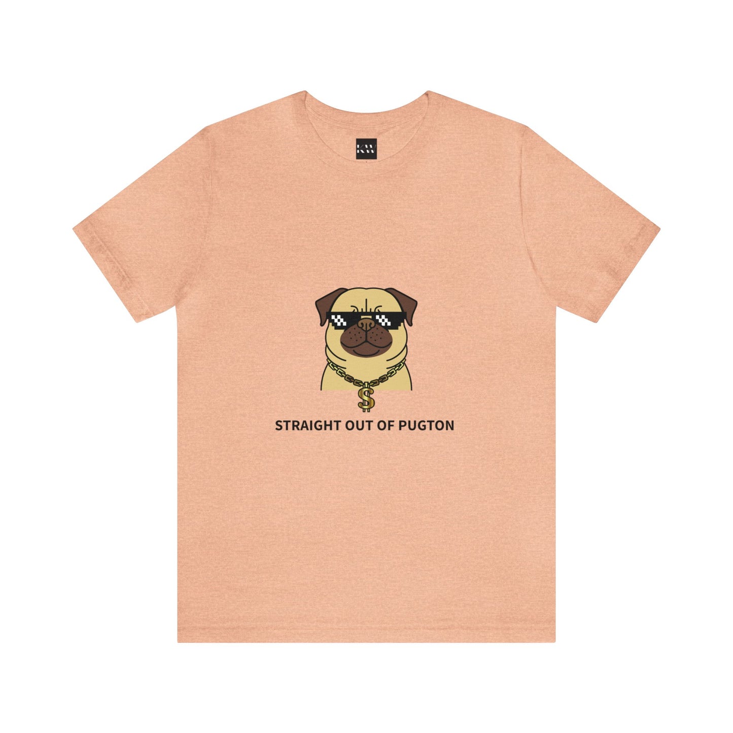 Straight Out of Pugton Way Unisex Jersey Short Sleeve Tee - Pet Lovers