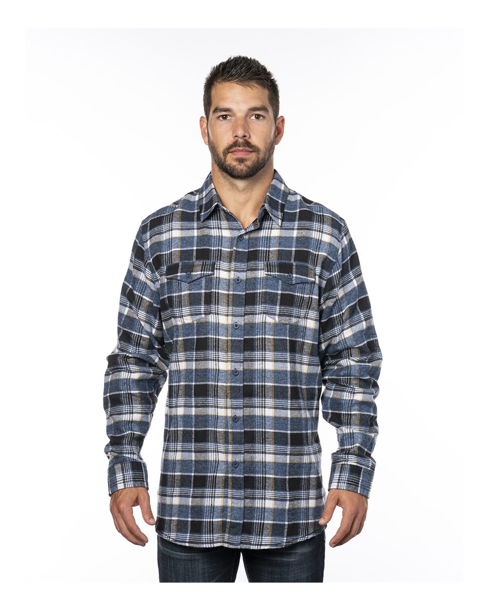 Burnside - Yarn-Dyed Long Sleeve Flannel Shirt