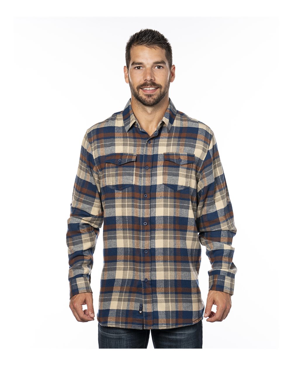 Burnside - Yarn-Dyed Long Sleeve Flannel Shirt